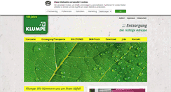 Desktop Screenshot of klumpe.de